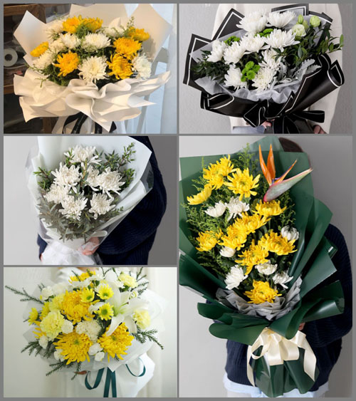 江苏泰州泰兴市姚王镇东林村白事花束代送